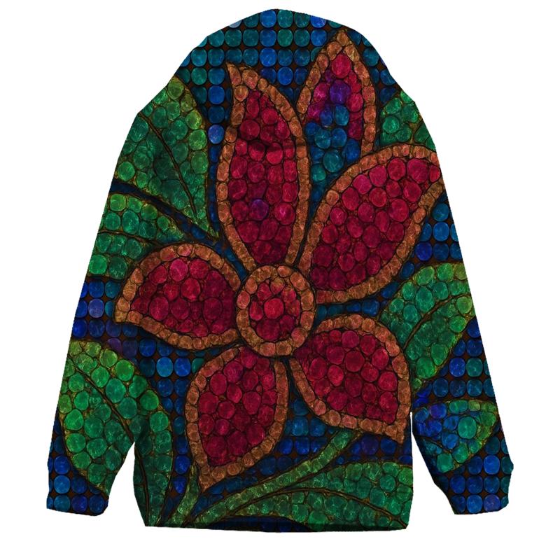 Sequin Garden Mosaic lightweight hoodies