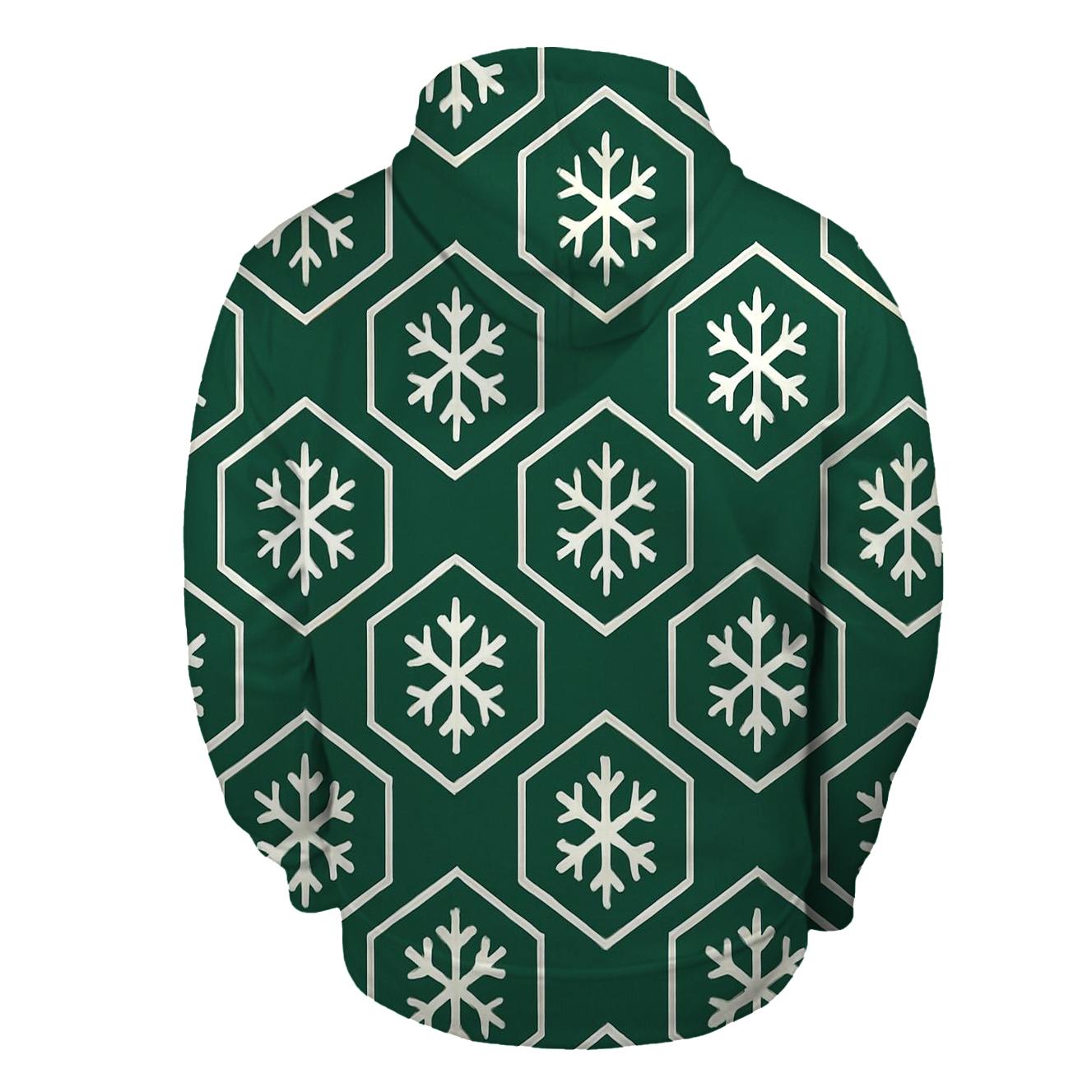 Snowflake Hex Grid heavyweight hoodies