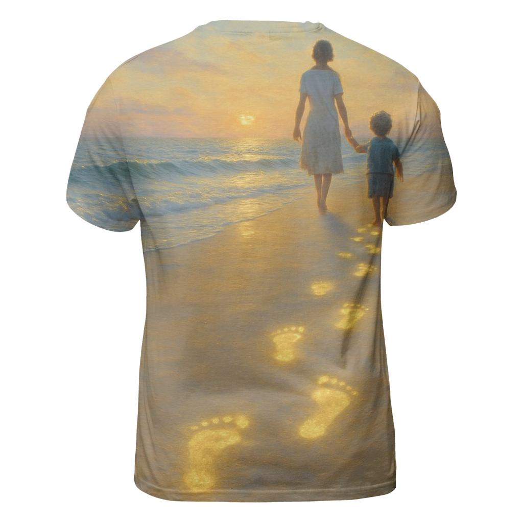 Footprints Of Light statement graphic shirts