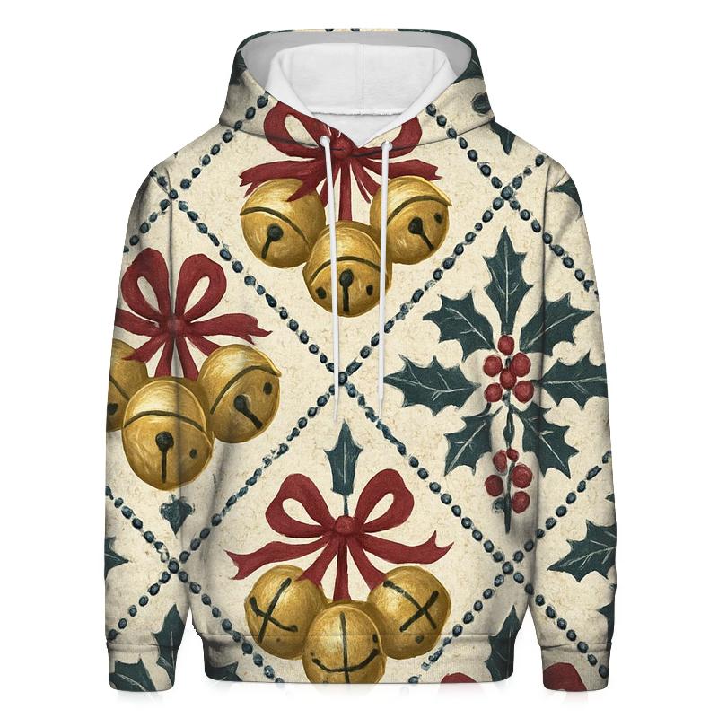 Sleigh Bell Crisscross Design hoodie designs