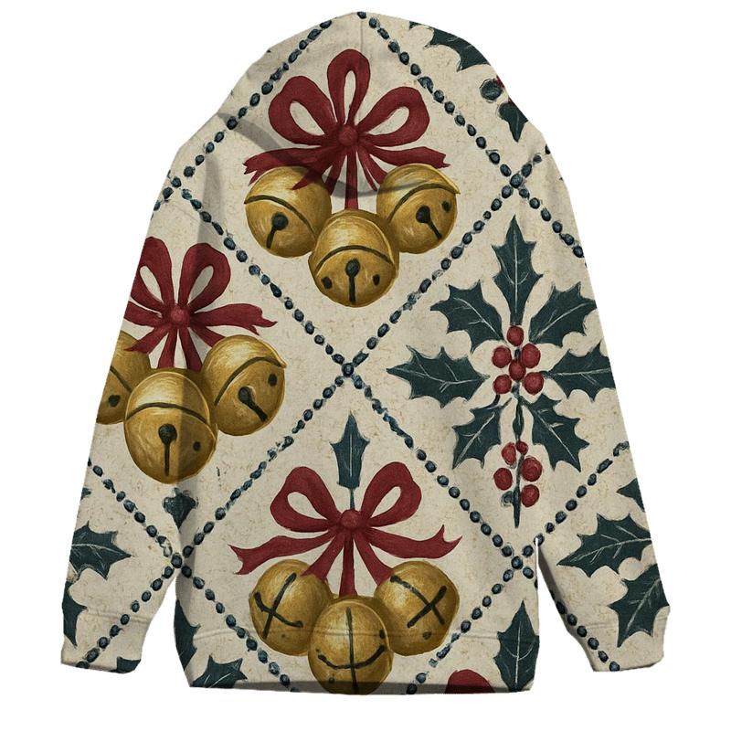Sleigh Bell Crisscross Design hoodie designs
