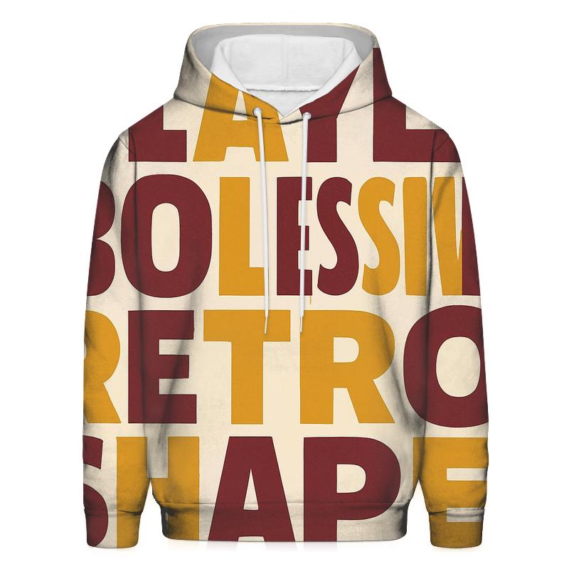 Funky Typography Blocks hoodie styles