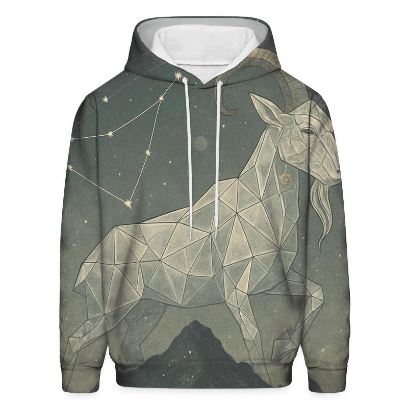 Capricorn Mountain Goat Nebula designer hoodies