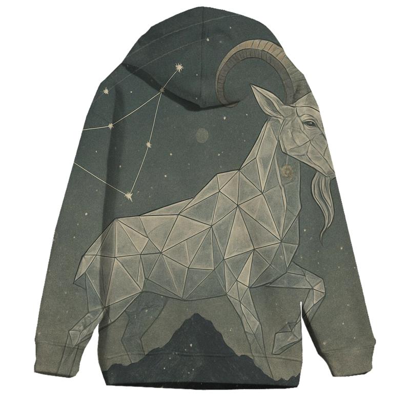 Capricorn Mountain Goat Nebula designer hoodies