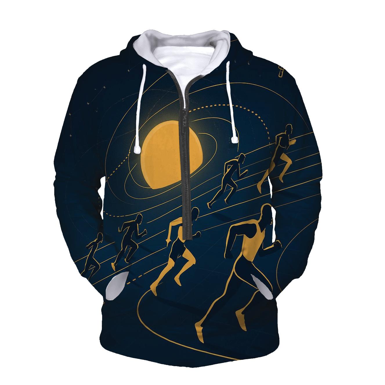 Gravity Track printed hoodies