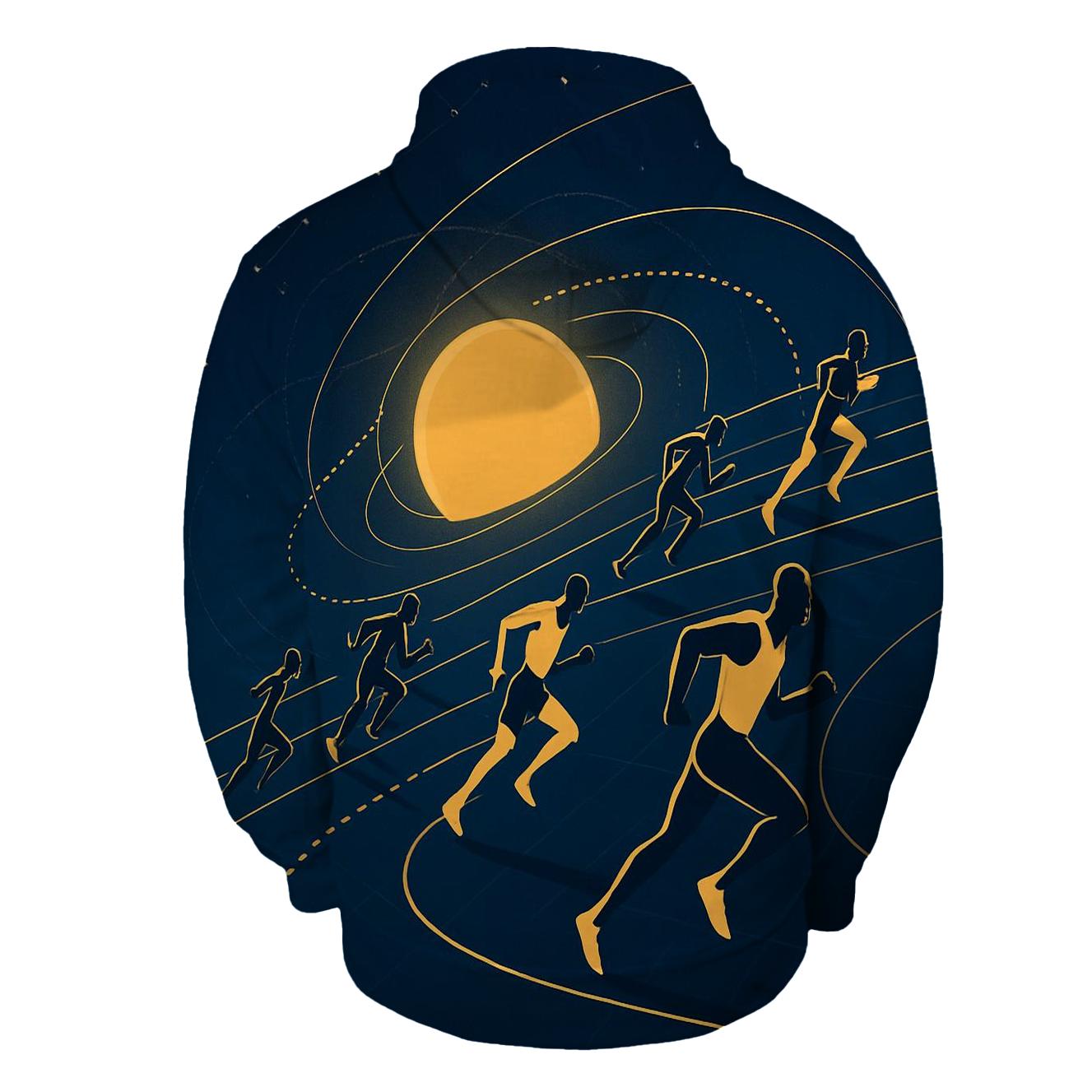 Gravity Track printed hoodies