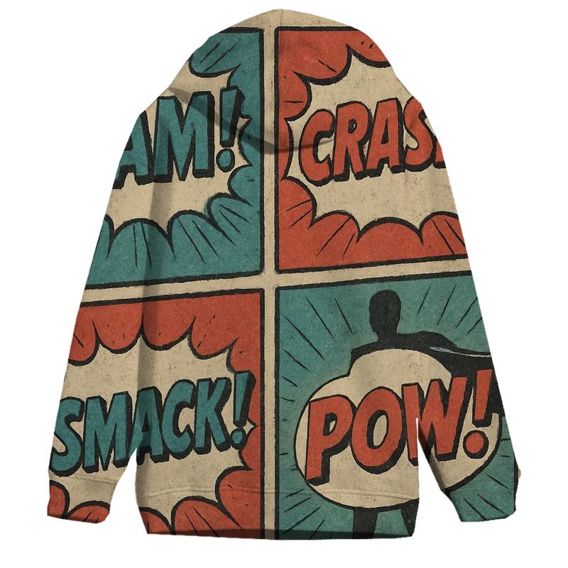 Faded Comic Panel Montage hoodie styles