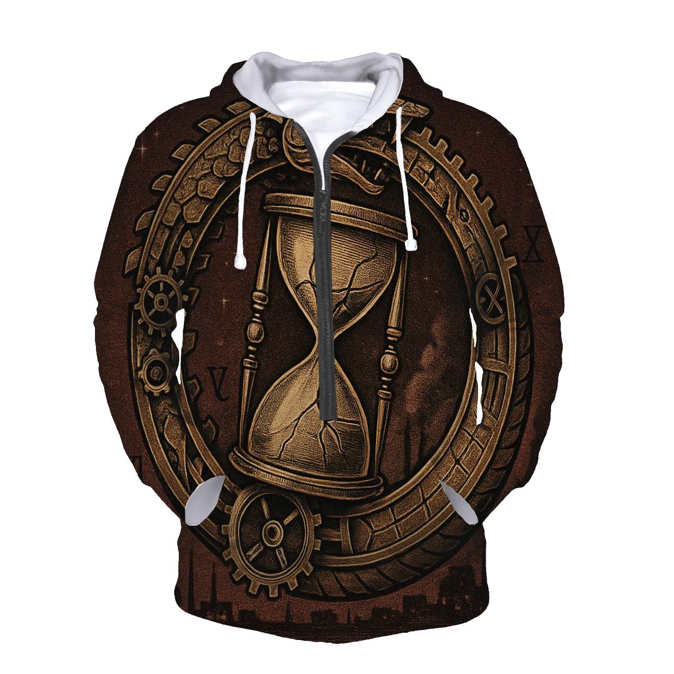 Clockwork Ouroboros Mechanism embroidered hoodies