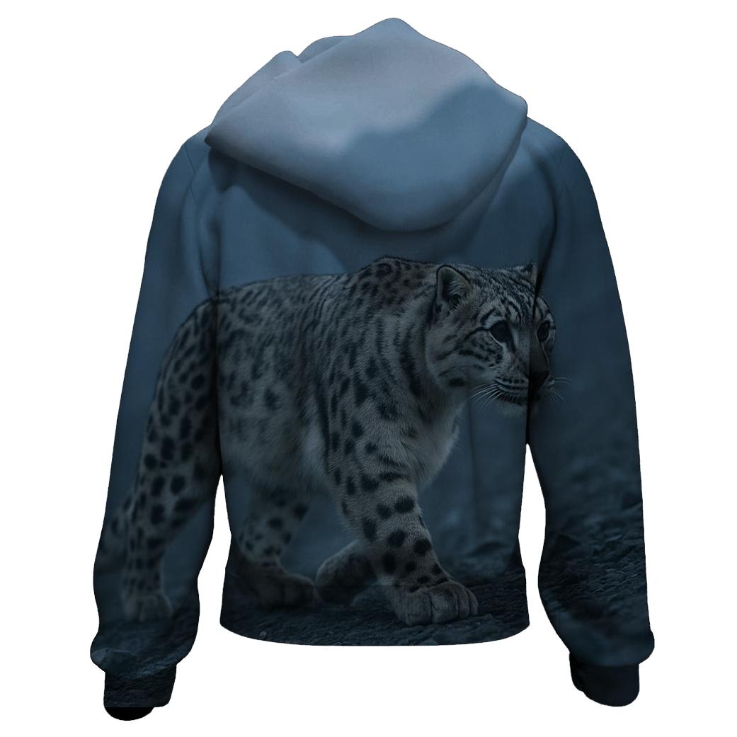 Ridge Ghost Snow Leopard graphic hoodies