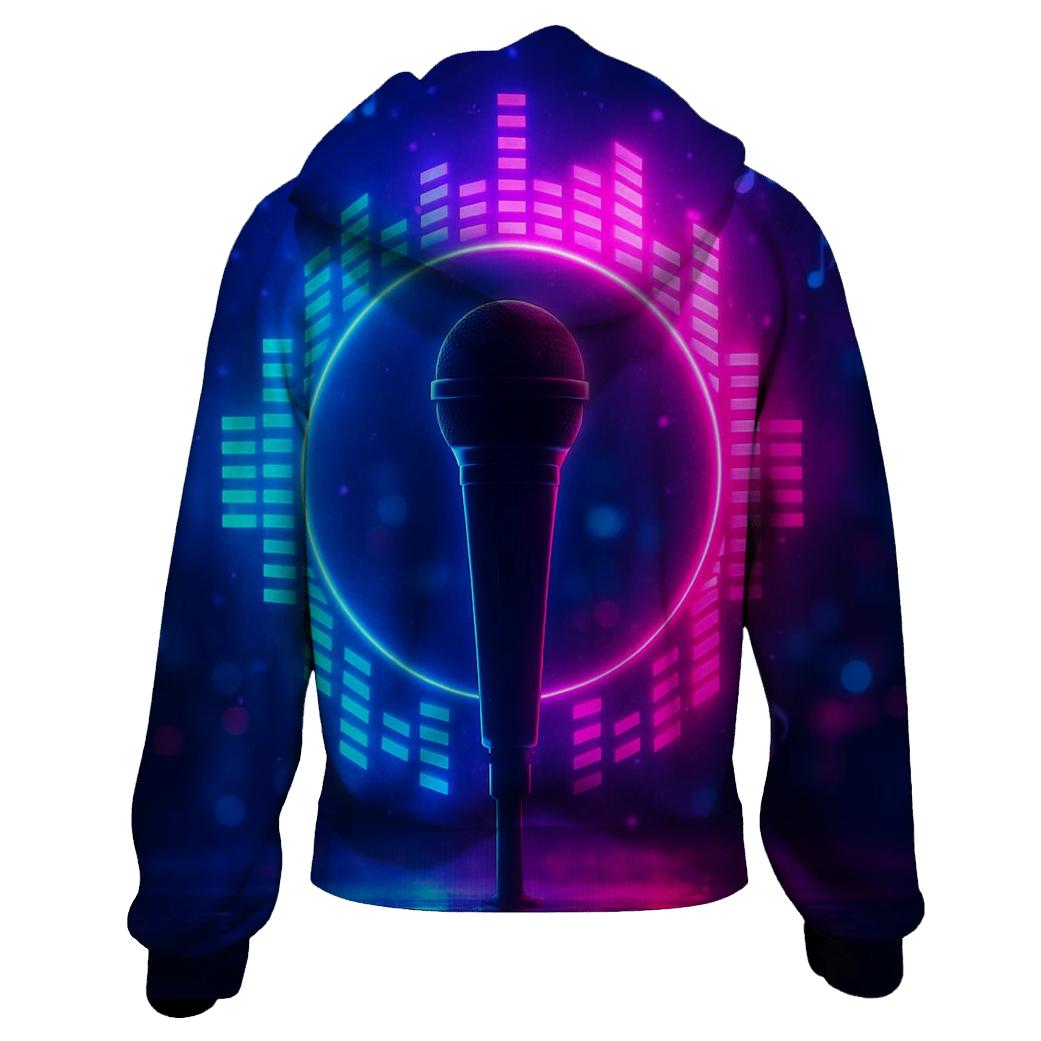 Neon Equalizer Halo hoodie styles