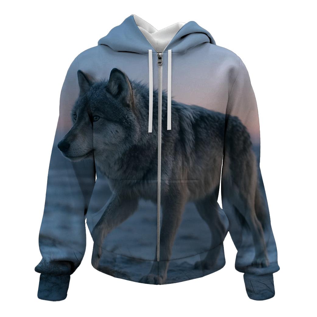 Alaskan Tundra Alpha At Dawn custom hoodies