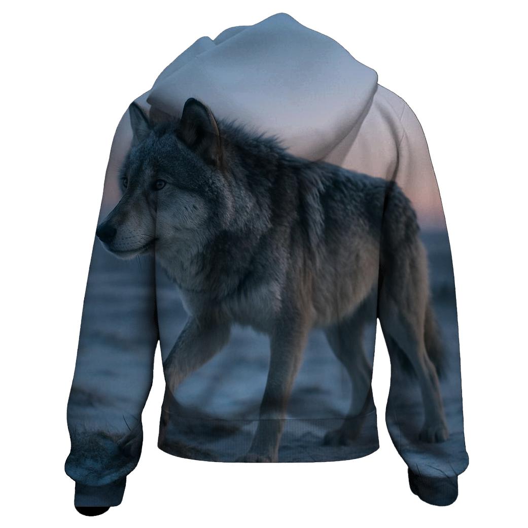 Alaskan Tundra Alpha At Dawn custom hoodies