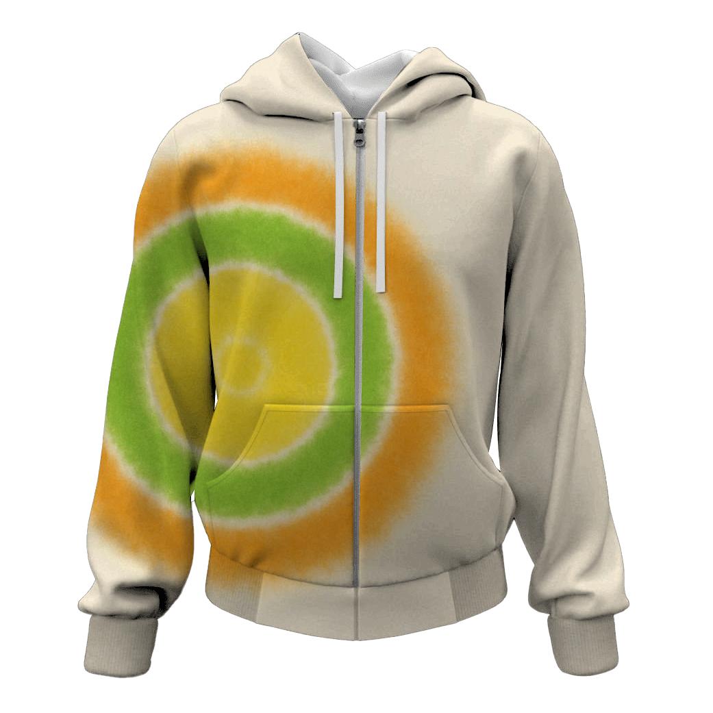 Citrus Bullseye printed hoodies