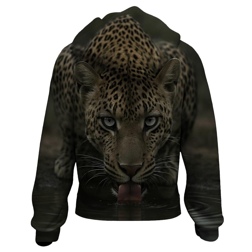 Shade-Pool Vigil African Leopard graphic hoodies