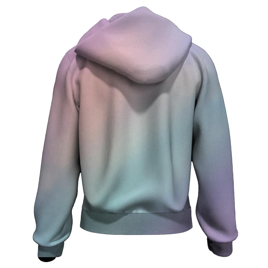 Pastel Mirage zip-up hoodies