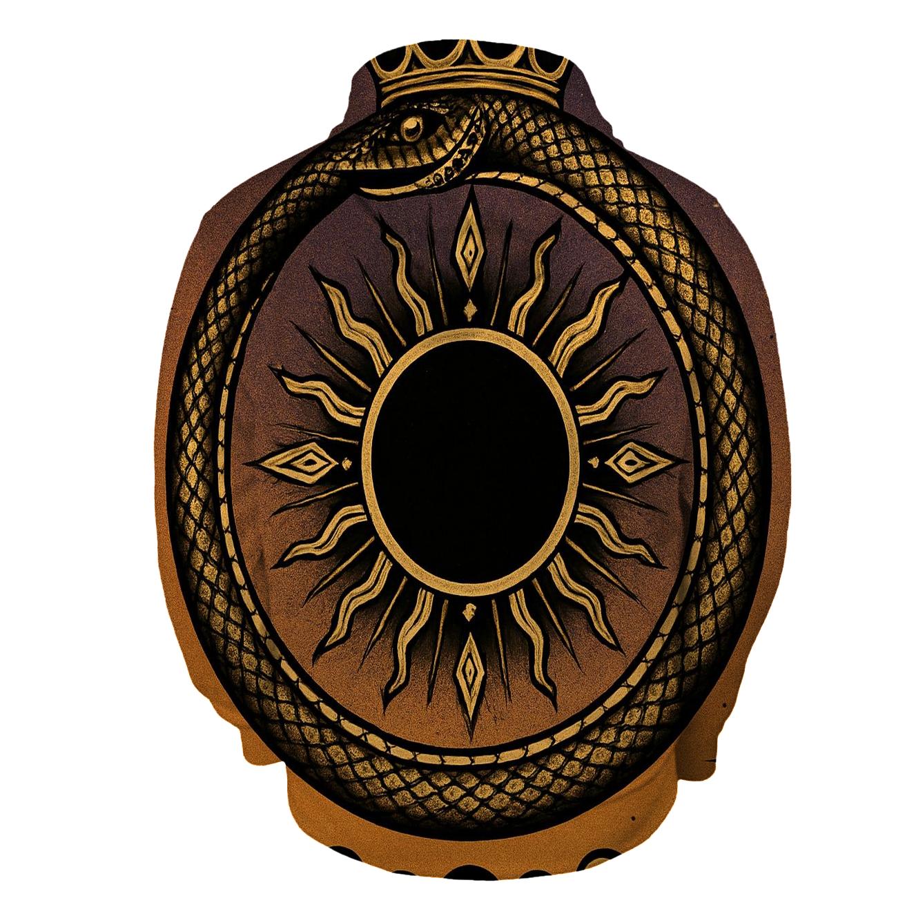 Solar Eclipse Ouroboros Crown hoodie styles