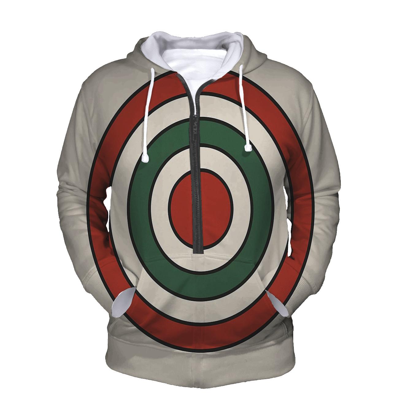 Concentric Ornament Rings graphic hoodies