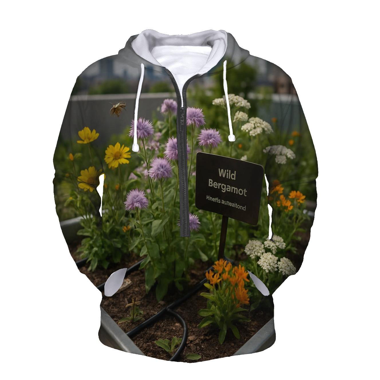 Urban Rooftop Pollinator Patch custom hoodies