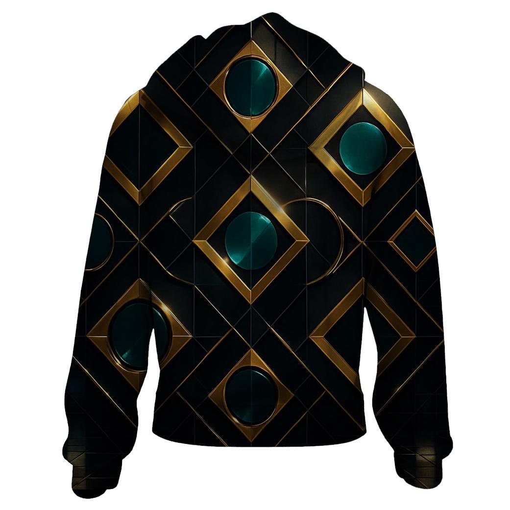 Disco Mirror Geometry heavyweight hoodies