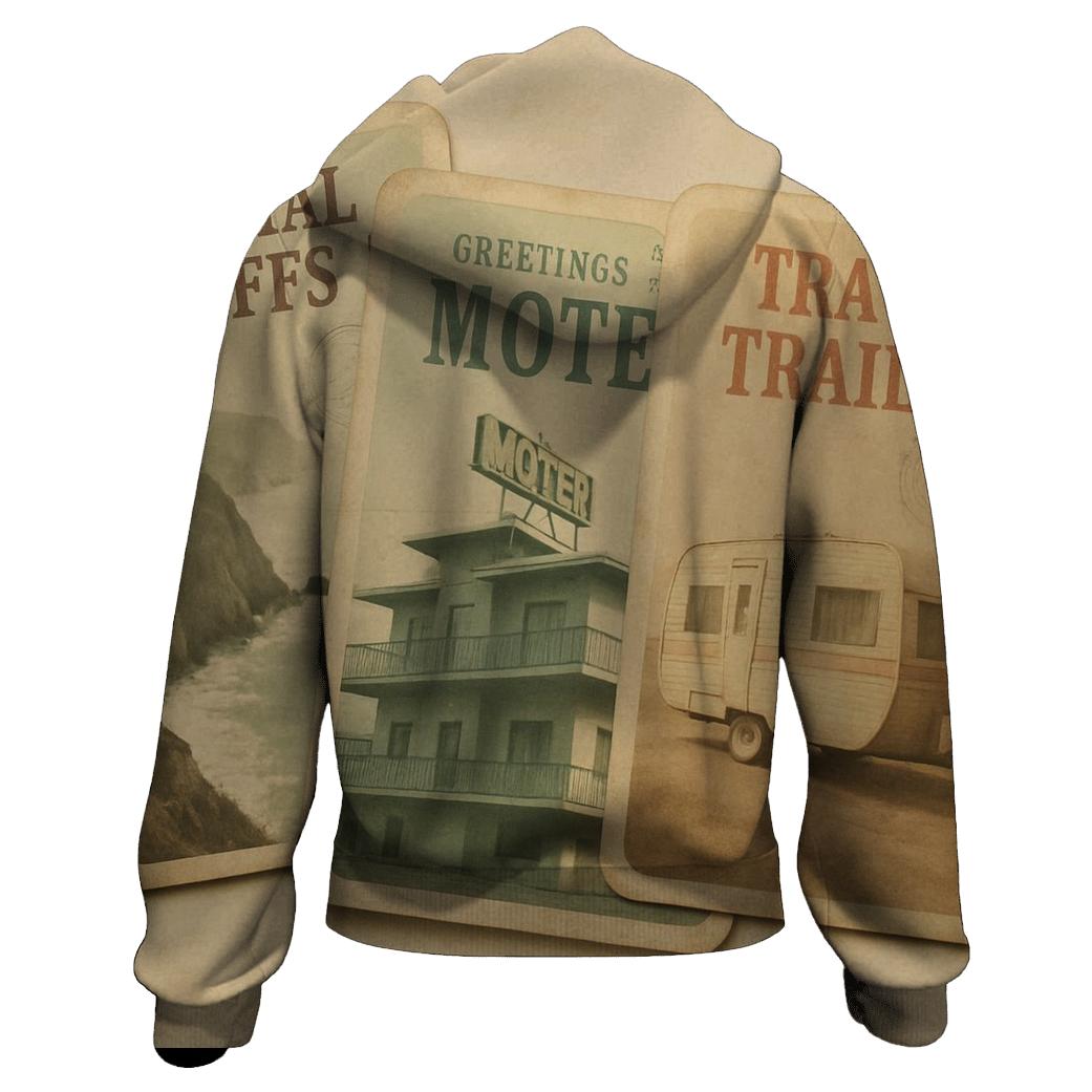 Vintage Travel Postcard Set custom hoodies