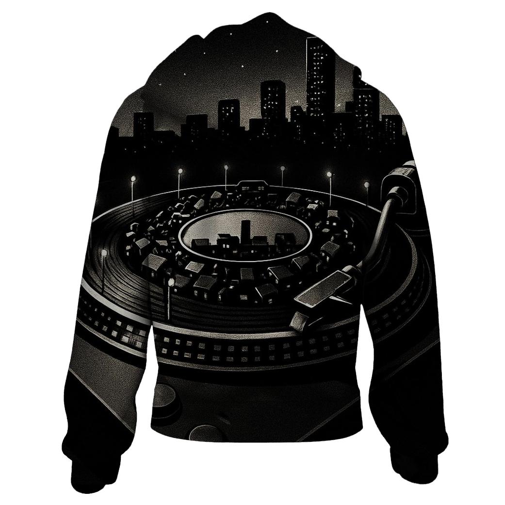 Turntable Cityscape hoodie styles