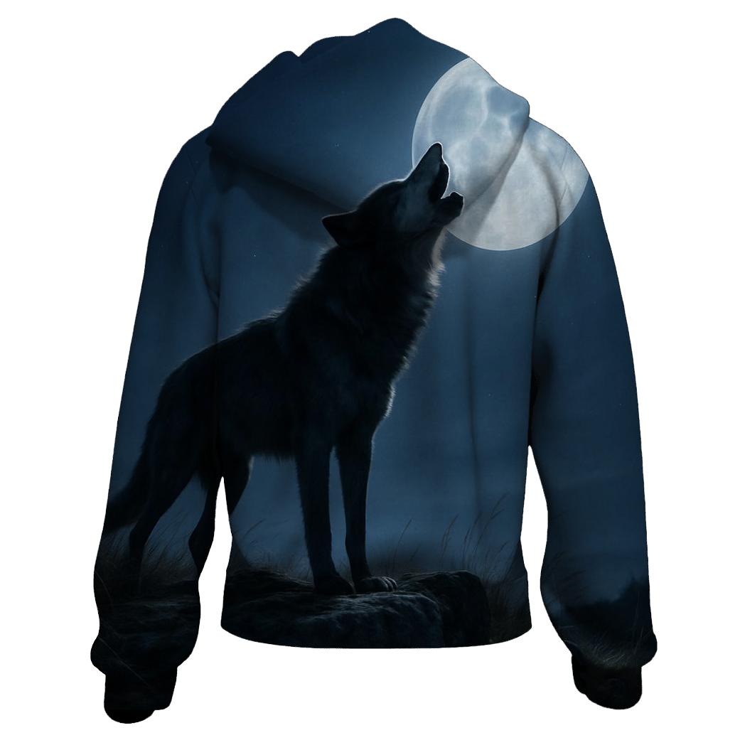 Lunar Shadow Lone Howl custom hoodies