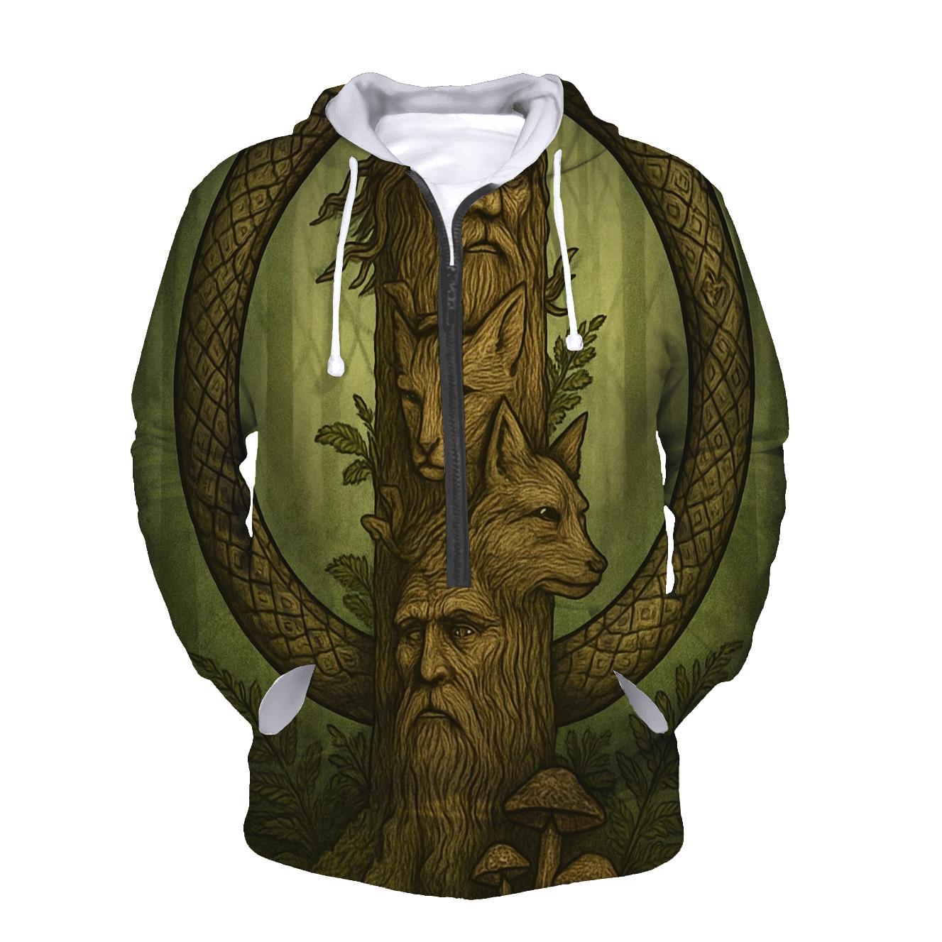 Forest Ancestor Ouroboros Totem hoodies fashion