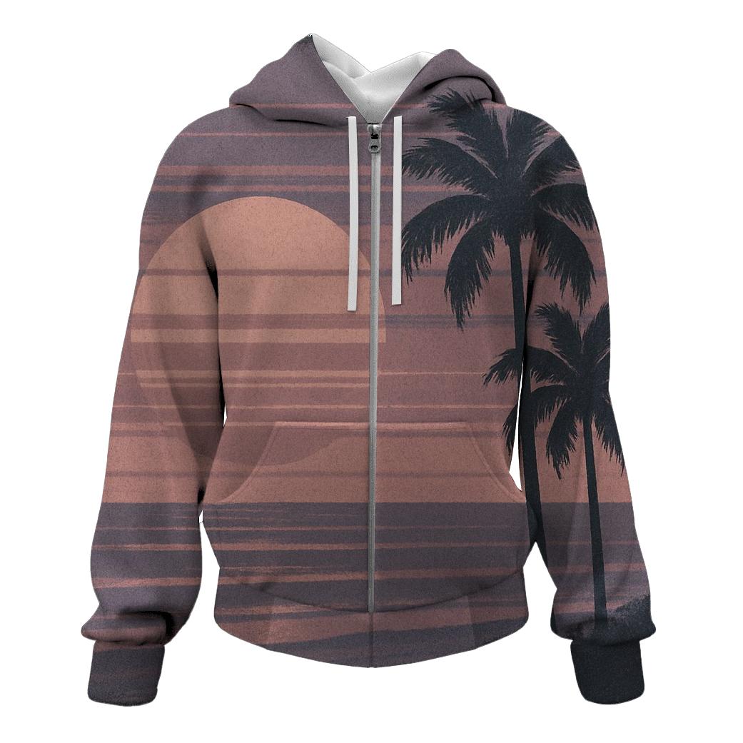 VHS Static Sunset hoodie styles