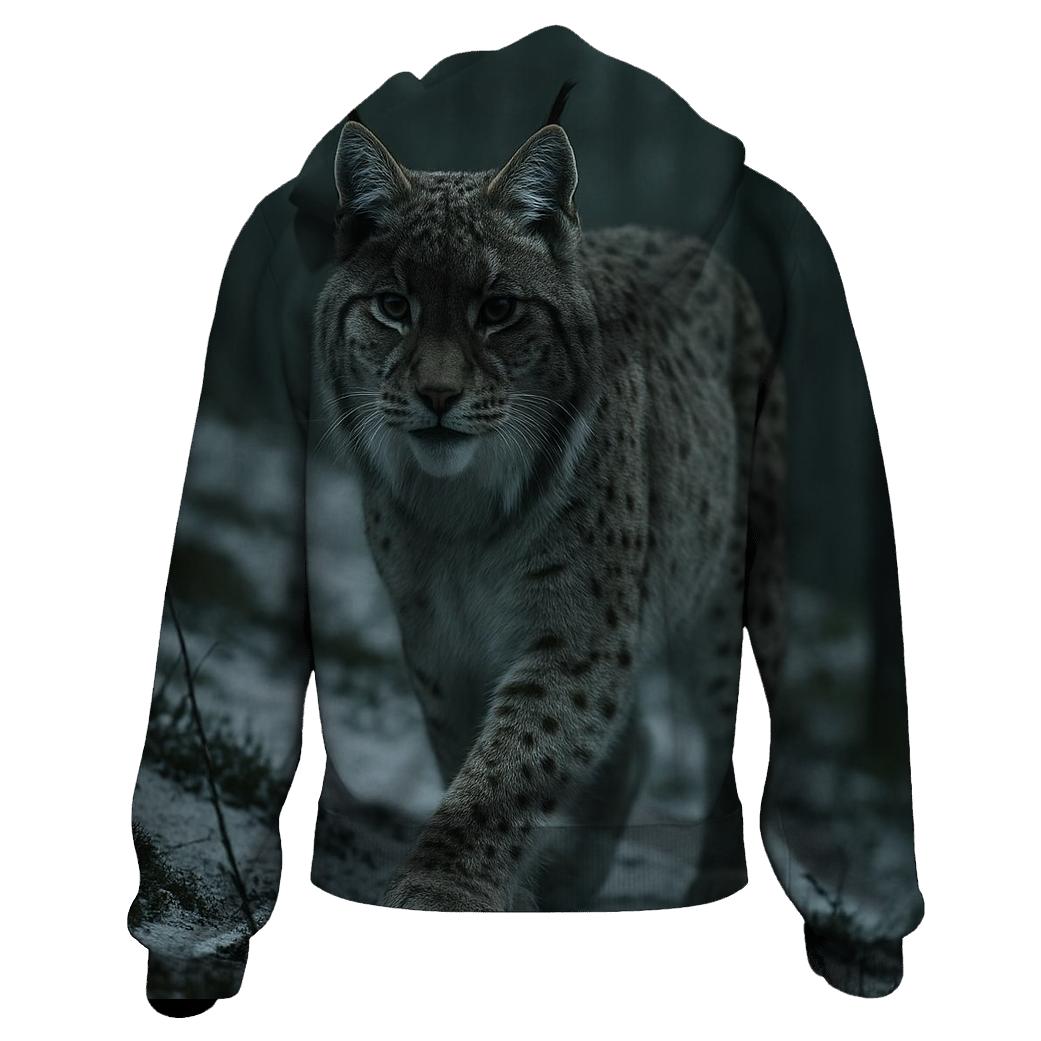 Boreal Stalker Eurasian Lynx premium hoodies