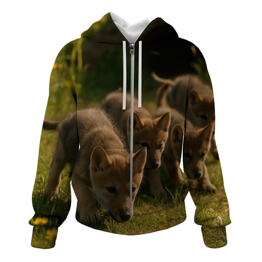 Pups Learning To Stalk pullover hoodies