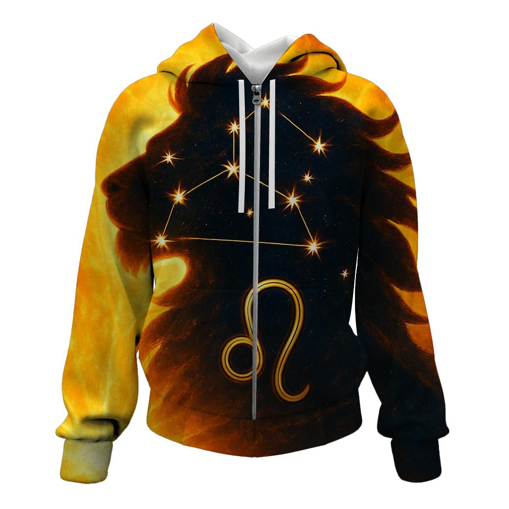 Leo Solar Flare Lion Artwork hoodie trends