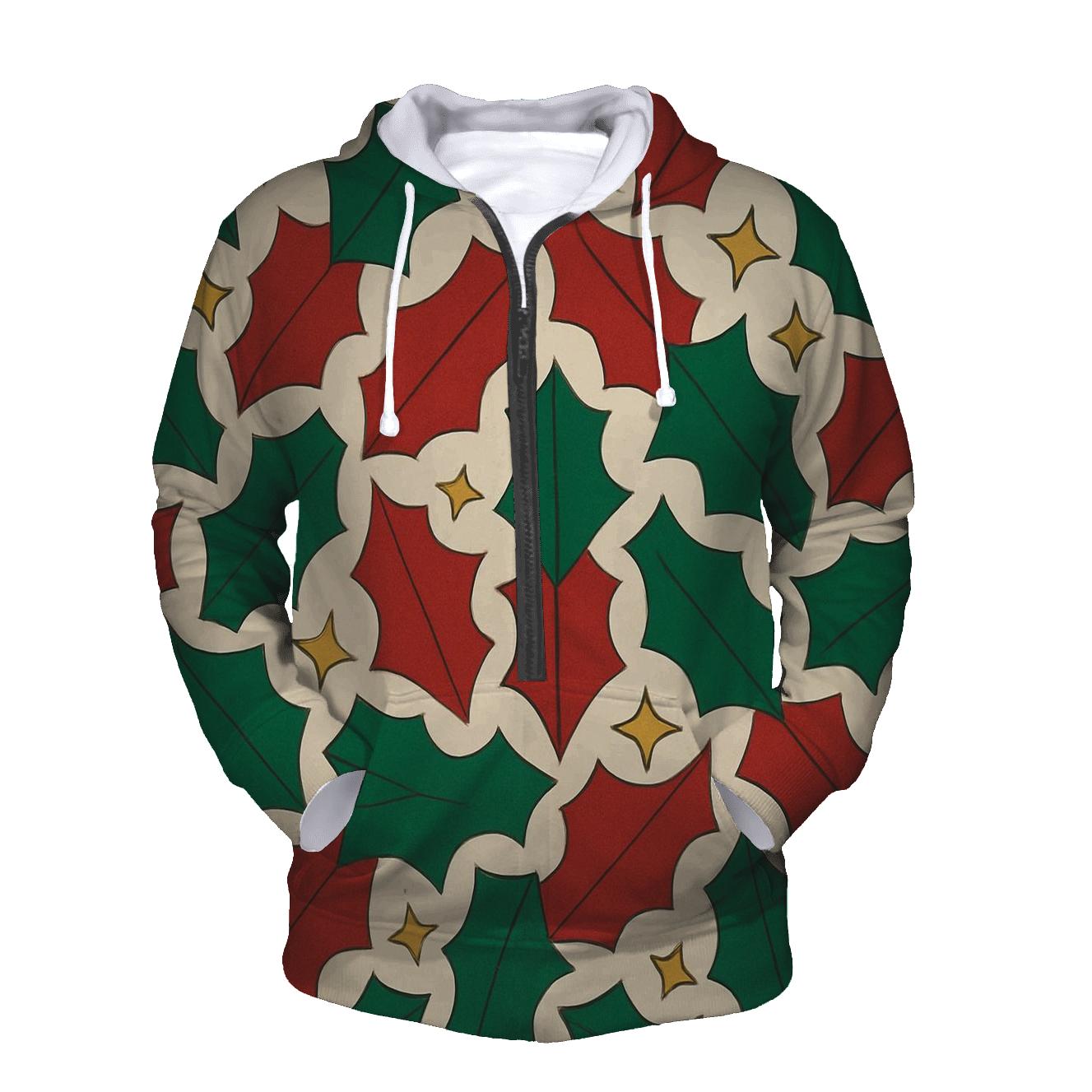 Holly Star Mosaic printed hoodies