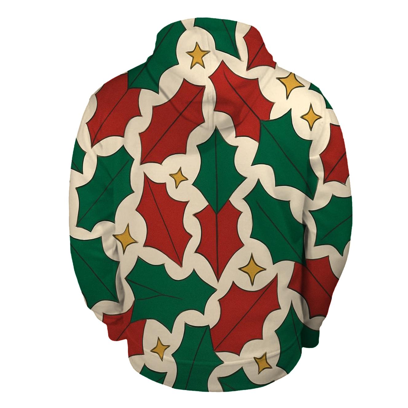 Holly Star Mosaic printed hoodies