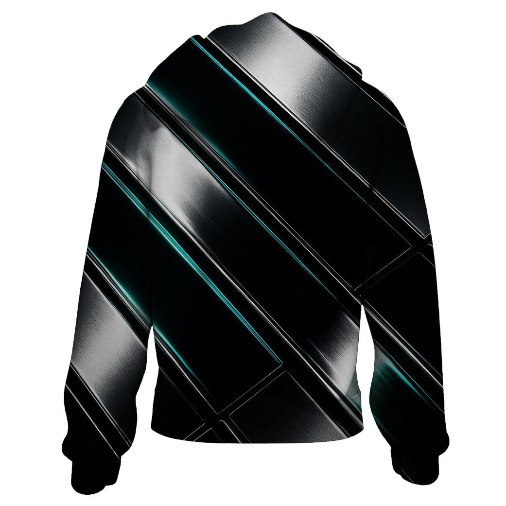 Chrome Mirage Lines printed hoodies