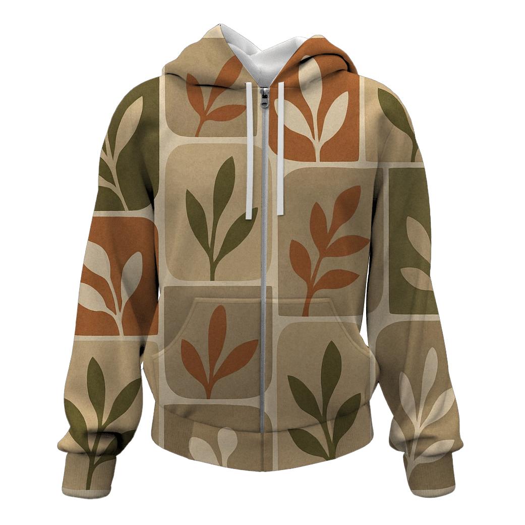 Earth Tone Mosaic premium hoodies