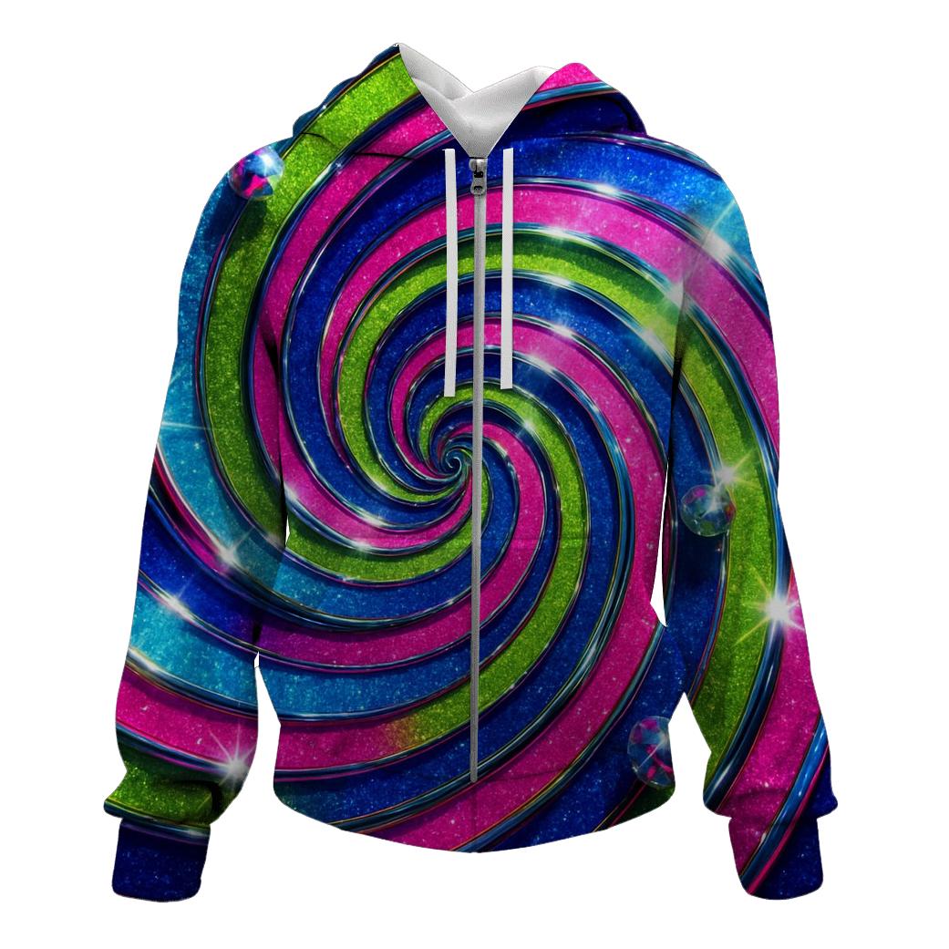 Electric Disco Vortex pullover hoodies