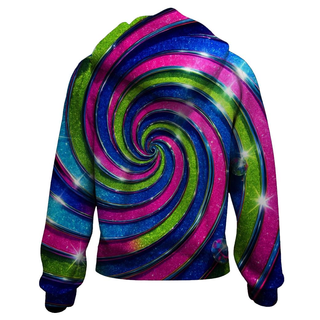Electric Disco Vortex pullover hoodies