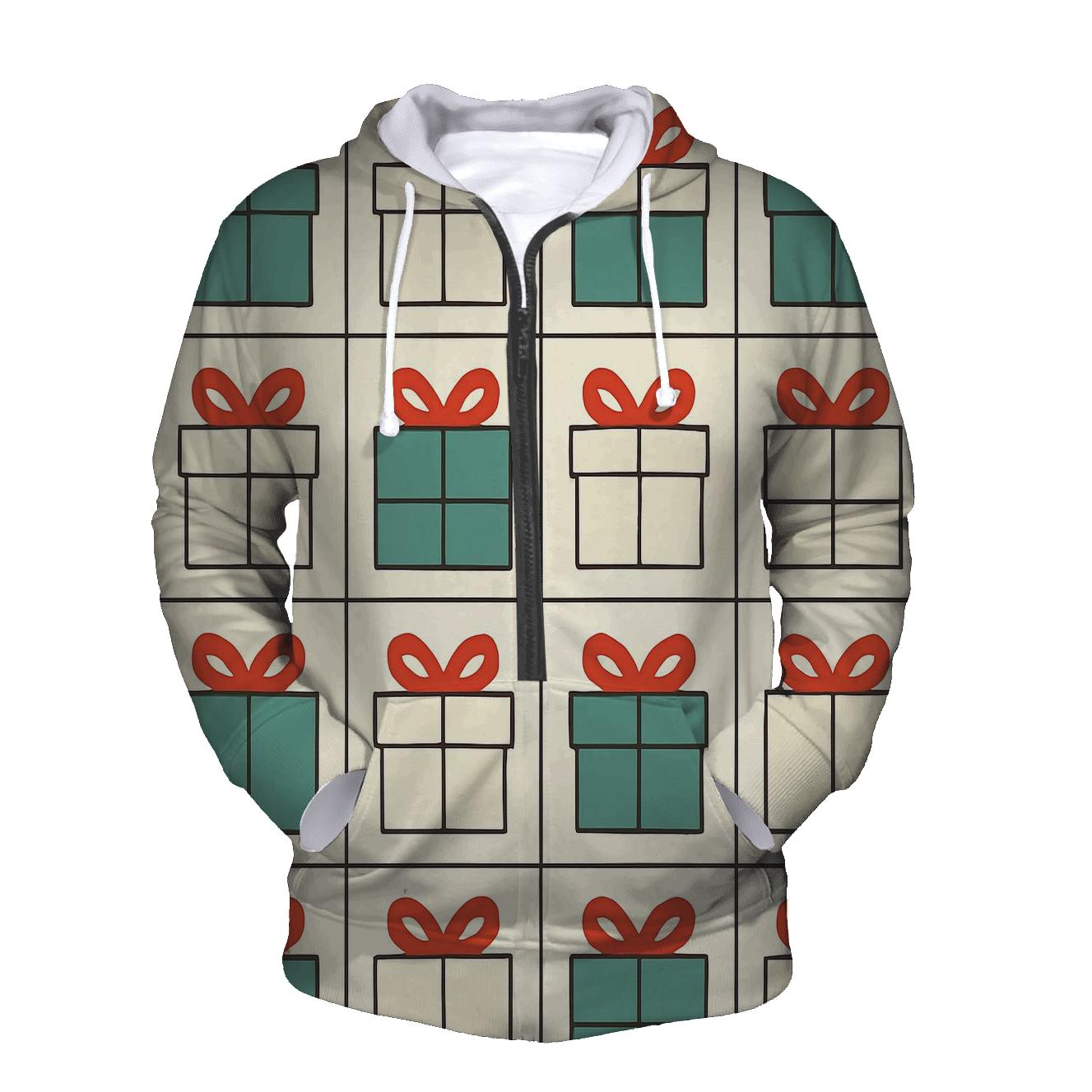 Minimal Gift Grid hoodie designs