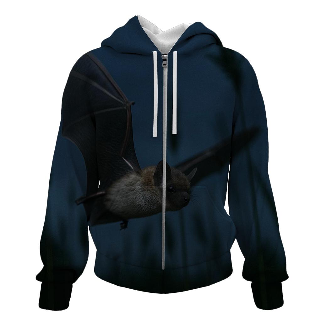 Crepuscular Flight Common Pipistrelle graphic hoodies