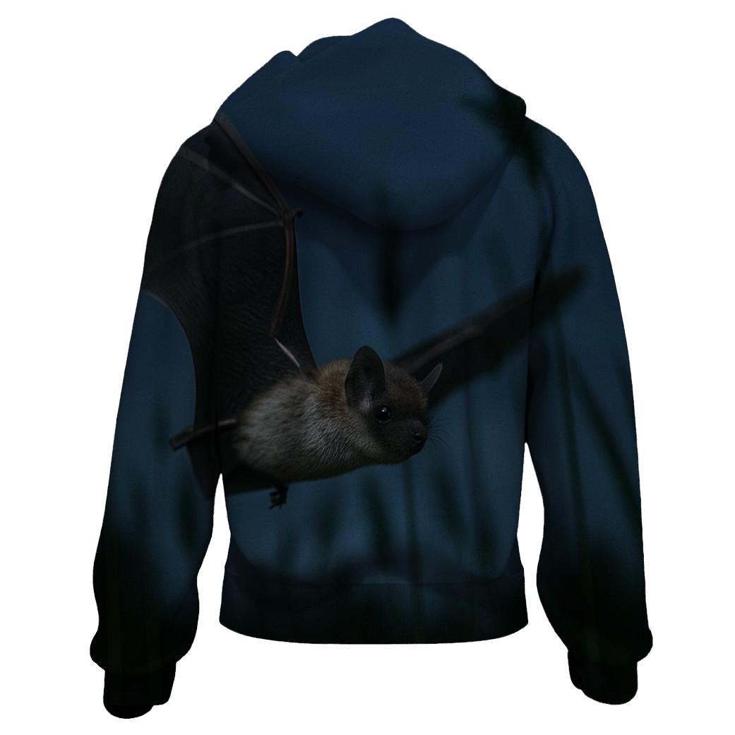Crepuscular Flight Common Pipistrelle graphic hoodies