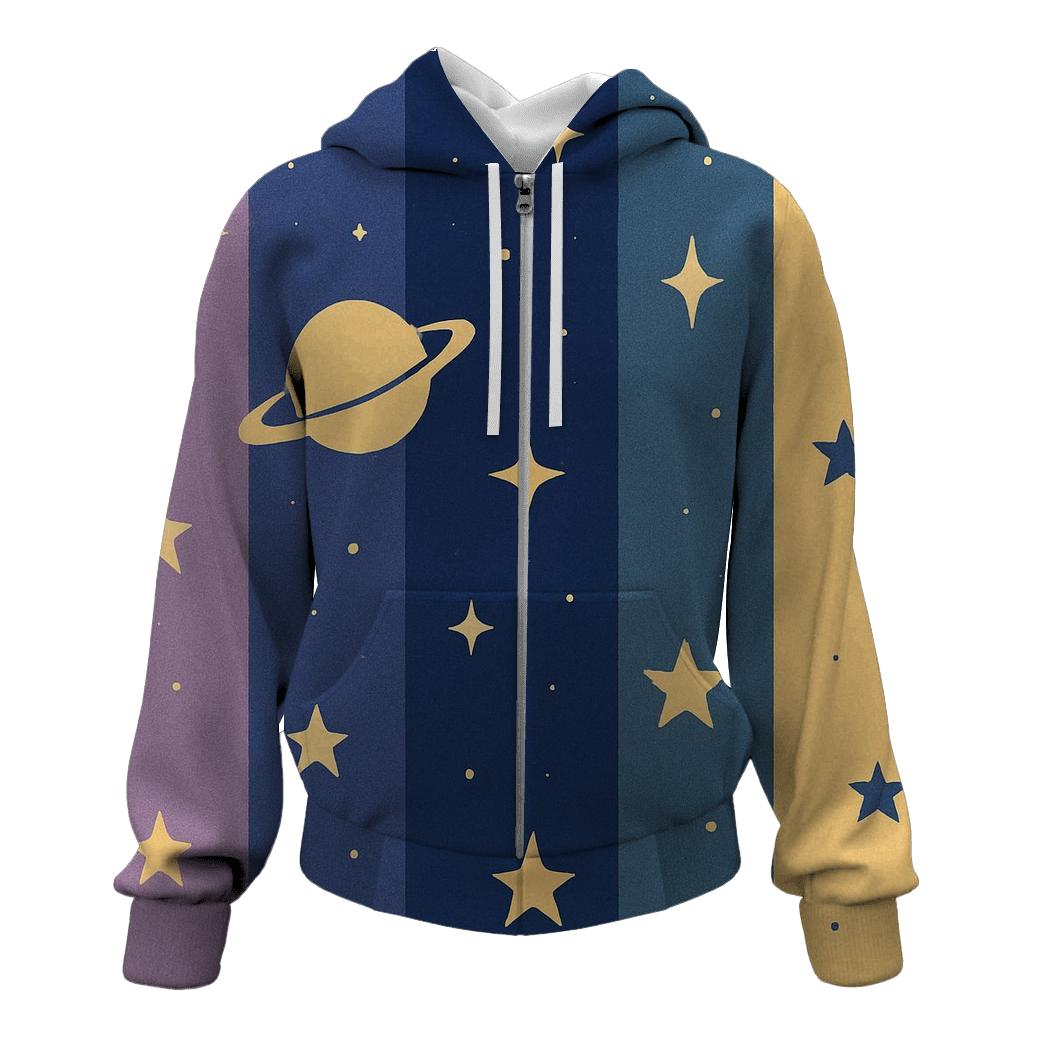 Cosmic Retro Stripes hoodie designs