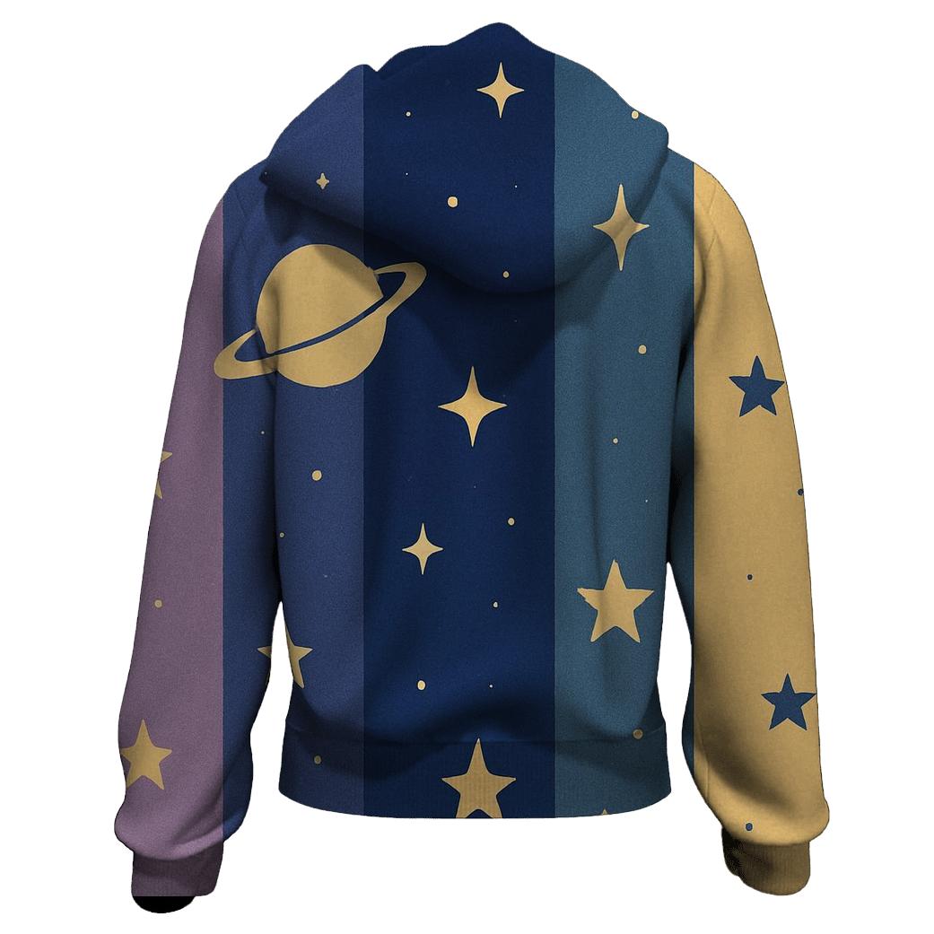 Cosmic Retro Stripes hoodie designs