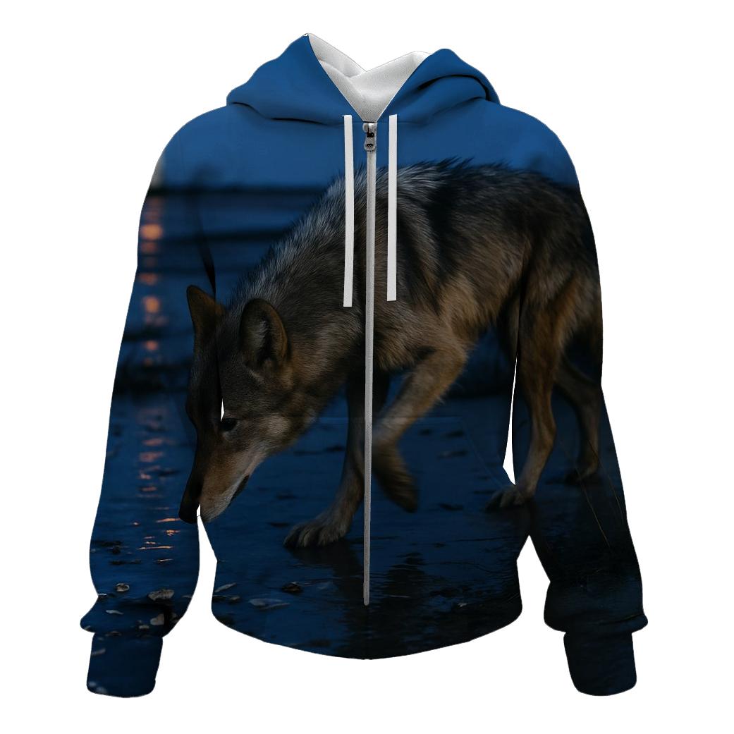 Coastal Marsh Night Patrol zip-up hoodies