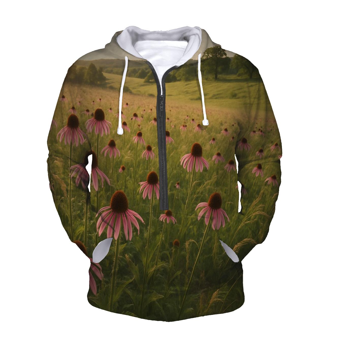 Prairie Coneflower Meadow Sweep hoodies fashion