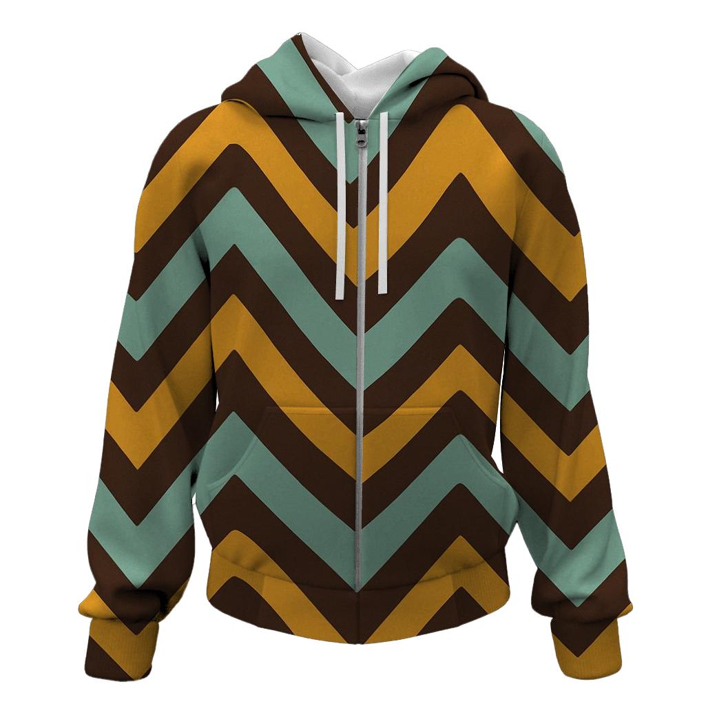 Mod Wave Chevron lightweight hoodies
