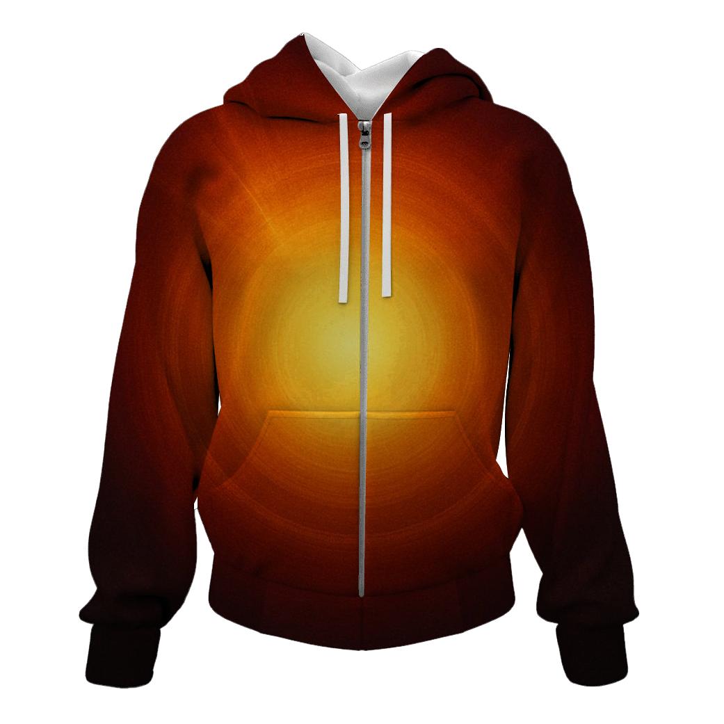 Solar Flare Halo zip-up hoodies