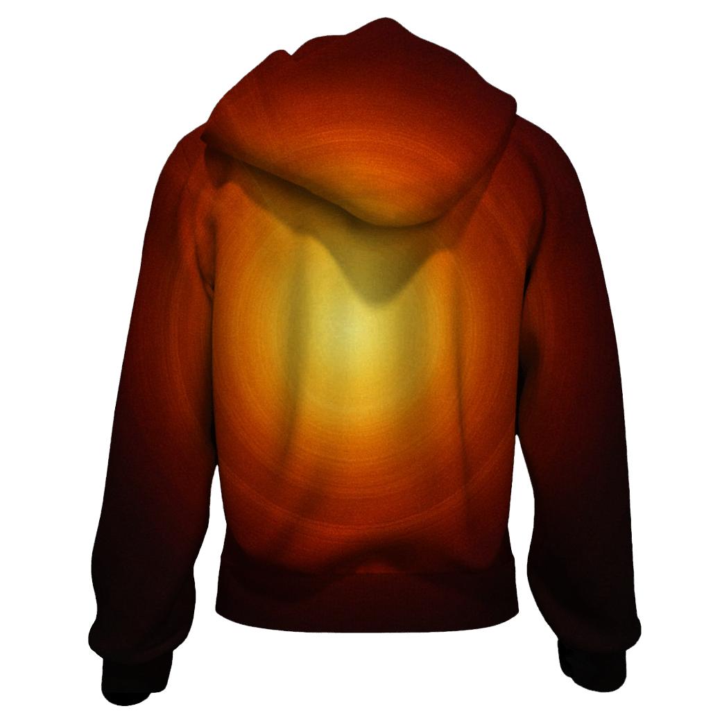 Solar Flare Halo zip-up hoodies