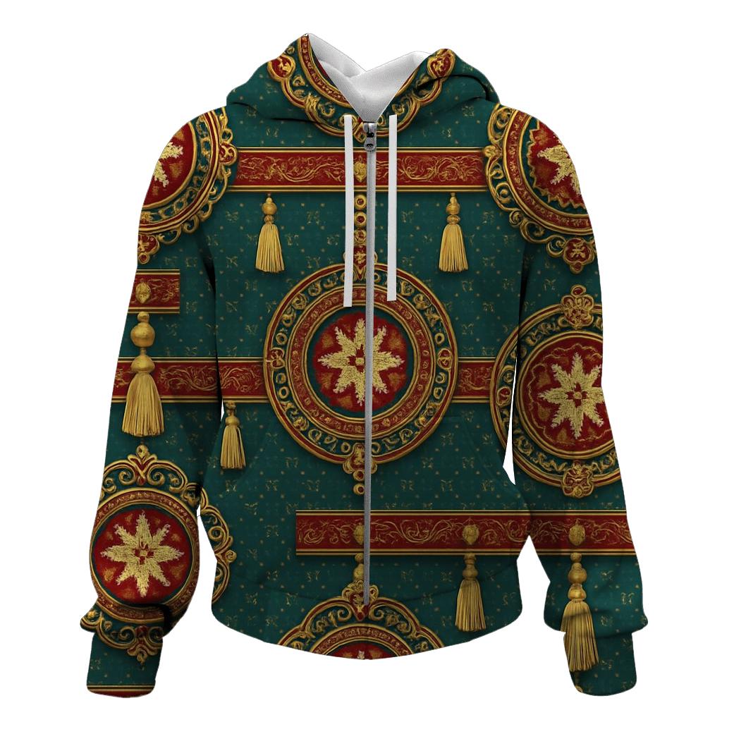 Ornament Tapestry Medallion Design lightweight hoodies