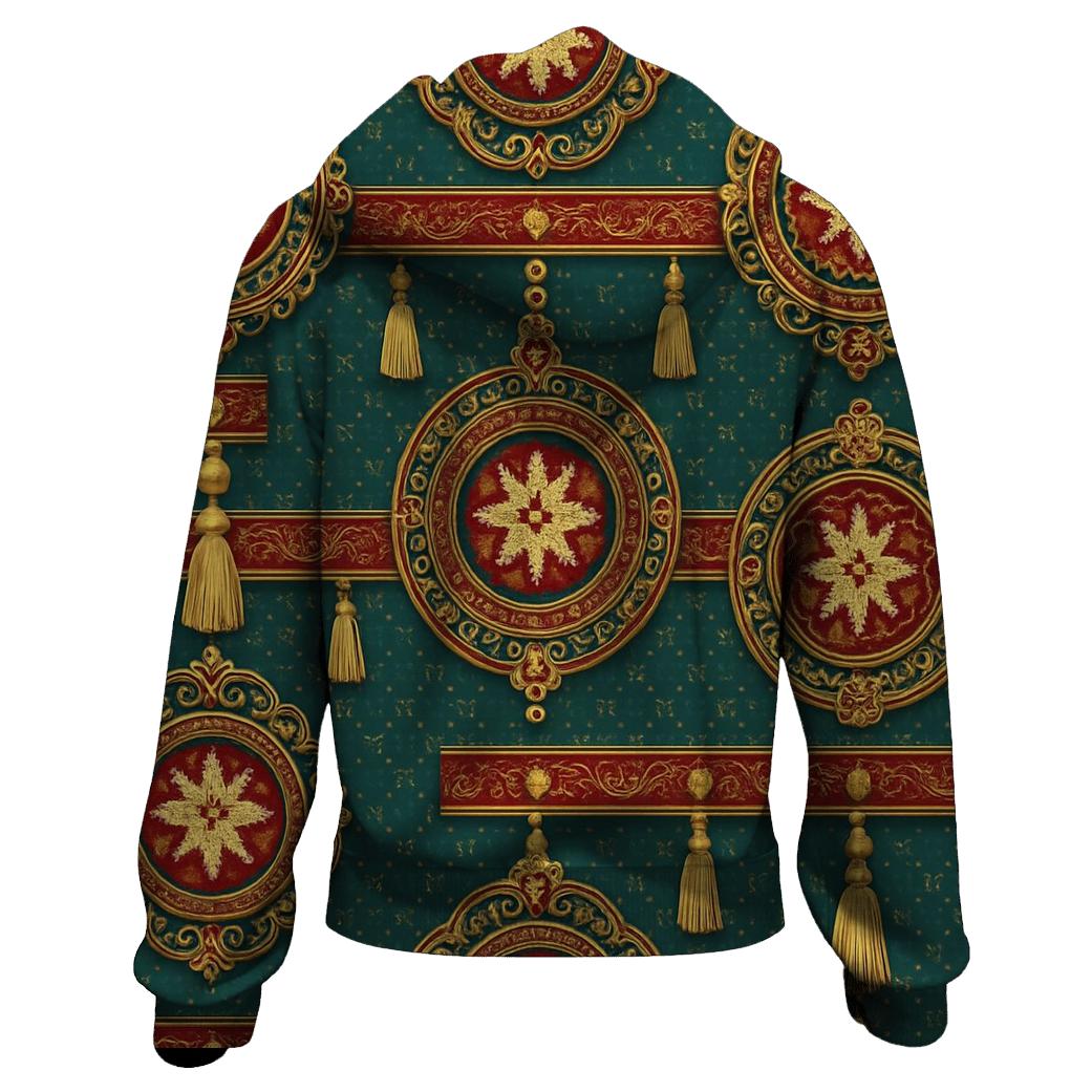 Ornament Tapestry Medallion Design lightweight hoodies