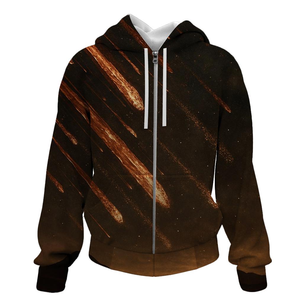 Gilded Meteor Shower pullover hoodies
